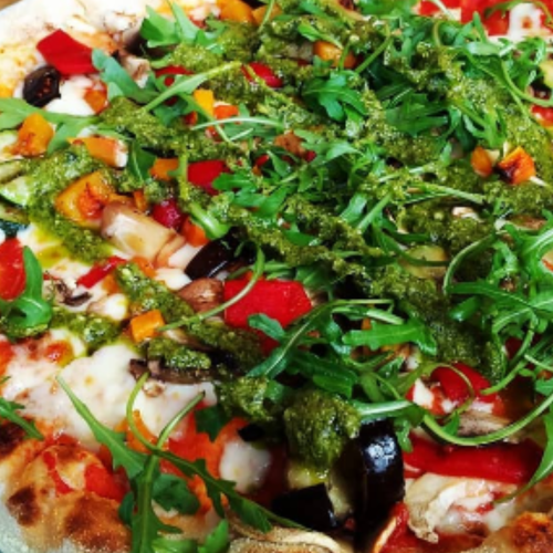 Campagnola Pizza Campagnola Recipe Guide #strada #stradarestaurant #london #southbank #lunch #fivepoundpizza #pizza #campagnola #campagnolapizza #rocket #greenpesto #pesto #vegetables #courgettes #stradapizza #butternutsquash #aubergines #londonlunch #veggiepizza #vegetarian #vegetarianpizza #January #pizzajanuary