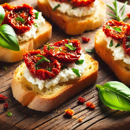 Crostini con Pomodori Secchi Crostini con Pomodori Secchi: A Step-by-Step Recipe Guide