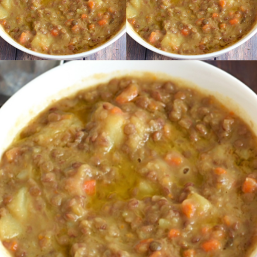 Zuppa di Lenticchie e Patate Zuppa di Lenticchie e Patate (Italian Lentil and Potato Soup)