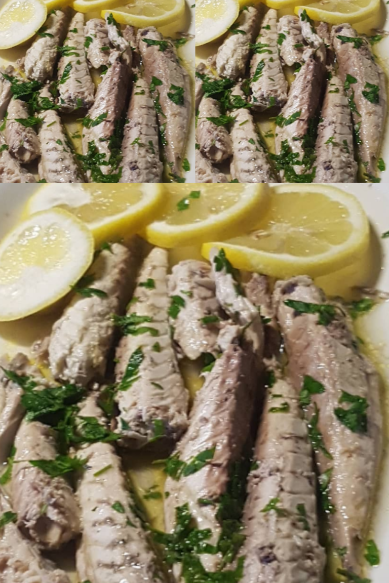 Sgombro con Salsa di Limone e Prezzemolo Sgombro con Salsa di Limone e Prezzemolo (Mackerel with Lemon and Parsley Sauce)