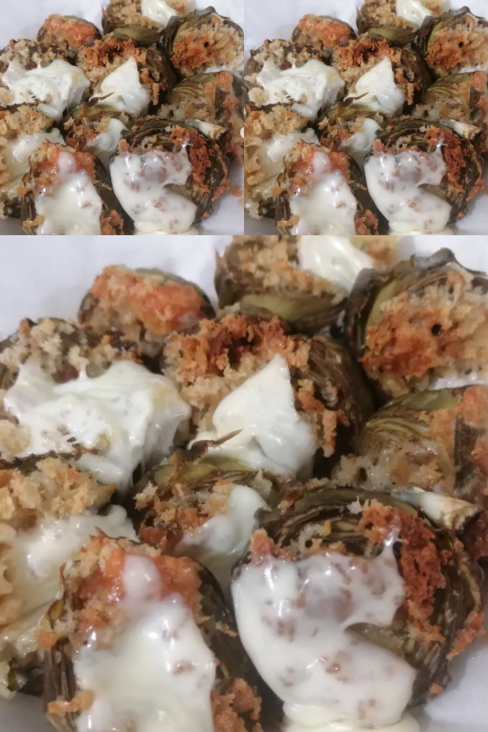 Carciofi Ripieni con Uovo (Stuffed Artichokes with Egg)