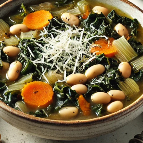 Zuppa di Cavolo Nero e Fagioli (Tuscan Black Kale and Bean Soup)