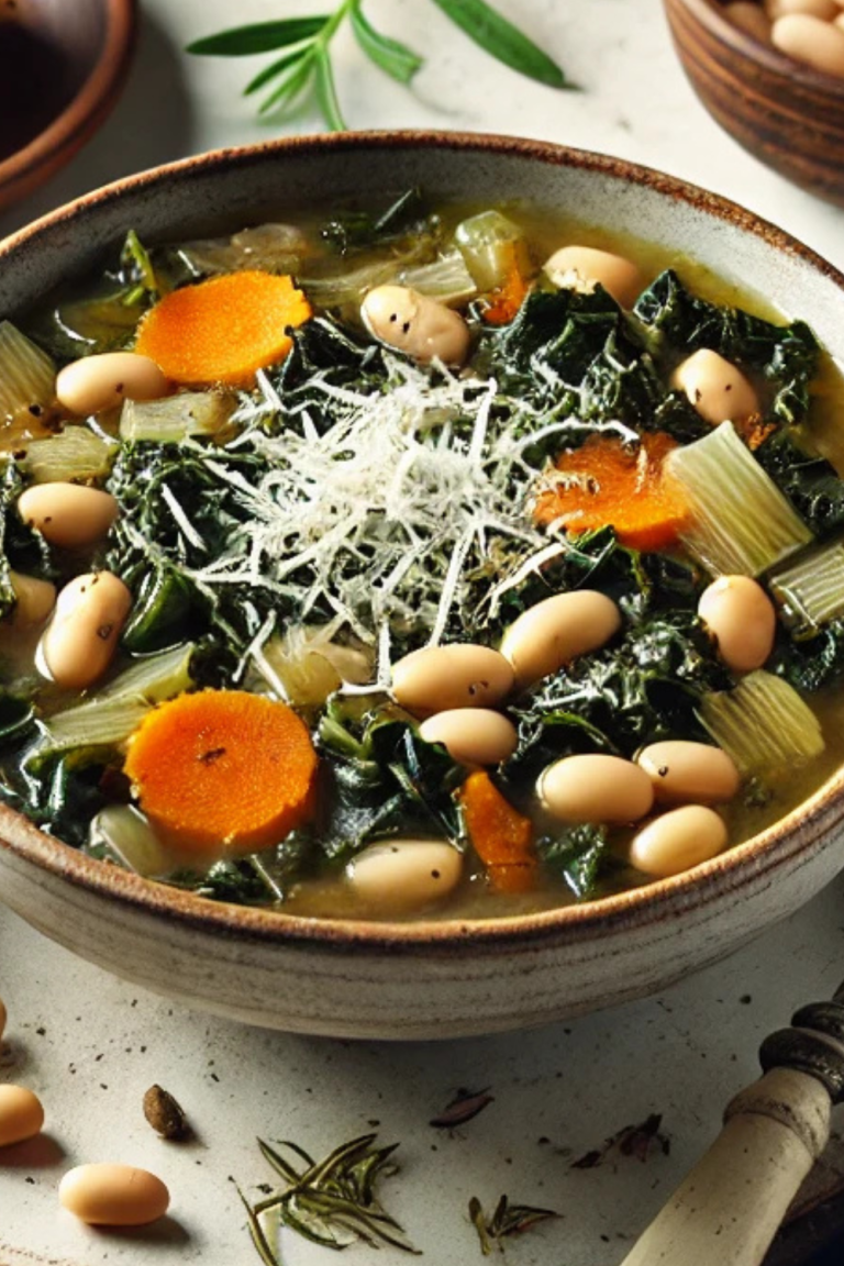 Zuppa di Cavolo Nero e Fagioli (Tuscan Black Kale and Bean Soup)