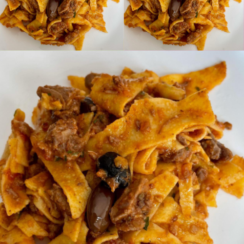 Pasta con Sugo di Cacciagione Pasta con Sugo di Cacciagione: A Rustic Italian Delight