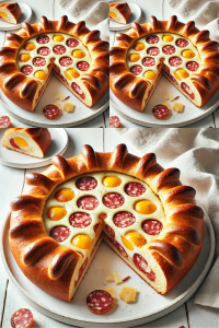 #Pizza Chiena-(Pizza Gaina) Neapolitan Easter Cheese Salami Pie