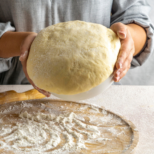 Impasto della Focaccia di Recco (Cheese-Stuffed Focaccia Dough)